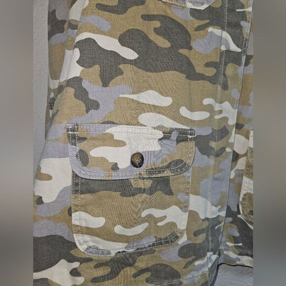 Velvet Heart Denim Camoflauge Military Jacket Size L - Picture 6 of 7
